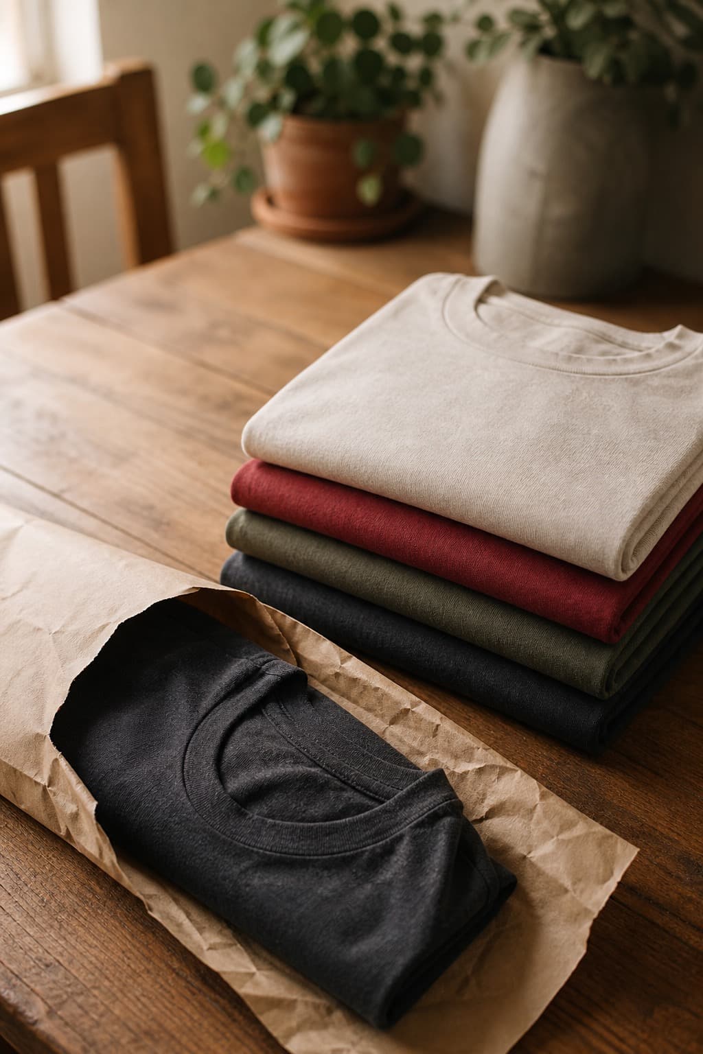 A fresh stack of monthly CanCraft tees